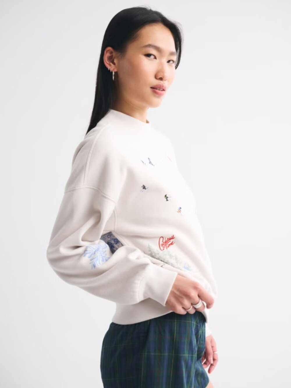 sunday mockneck crew sweatshirt